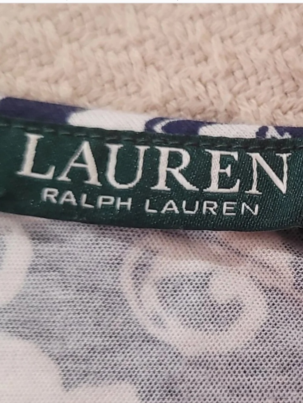 Lauren Ralph Lauren Maxi Summer Dress Size S, Blue/White  Floral, Sleeveless. - Picture 3 of 4